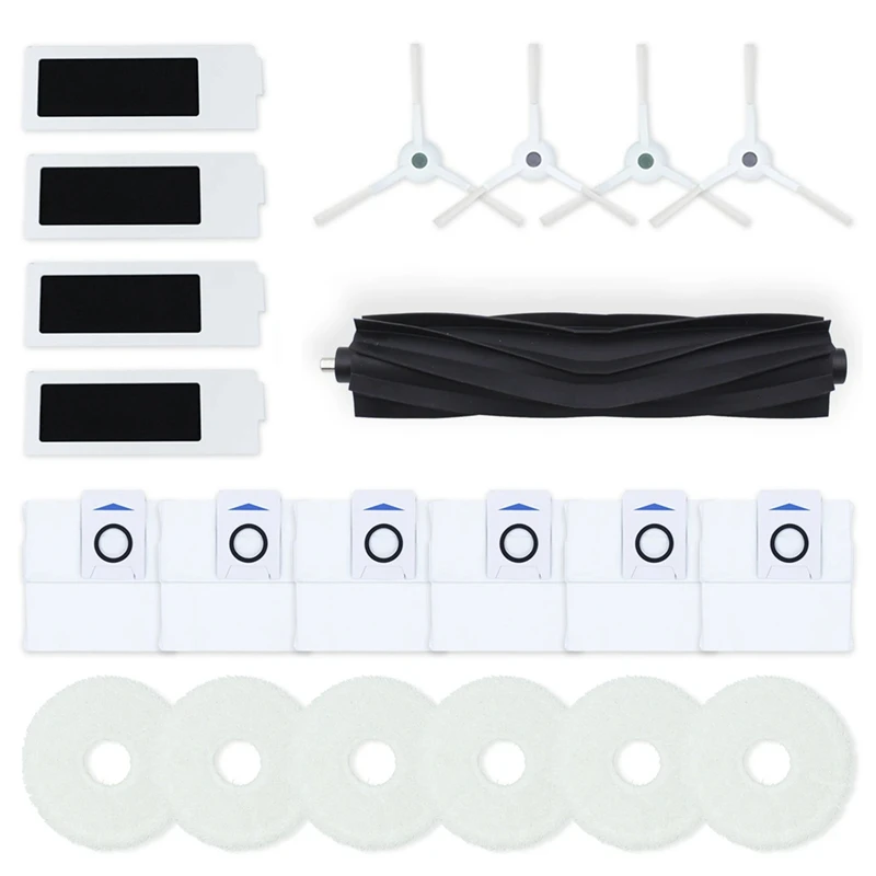 

For ECOVACS T20 Robot Vacuum Main Side Brush Hepa Filter Mop Cloth Dust Bags Replacement Parts Accessories