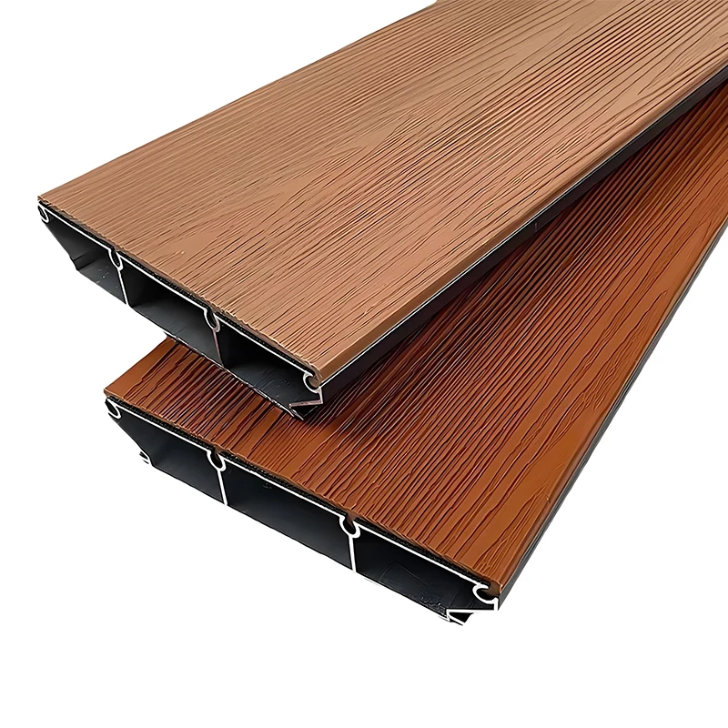 

Crack-resistant Outdoor Wpc Decking Plank Aluminum Material for Pool Deck Wood & Hotel Floor for Garden Application