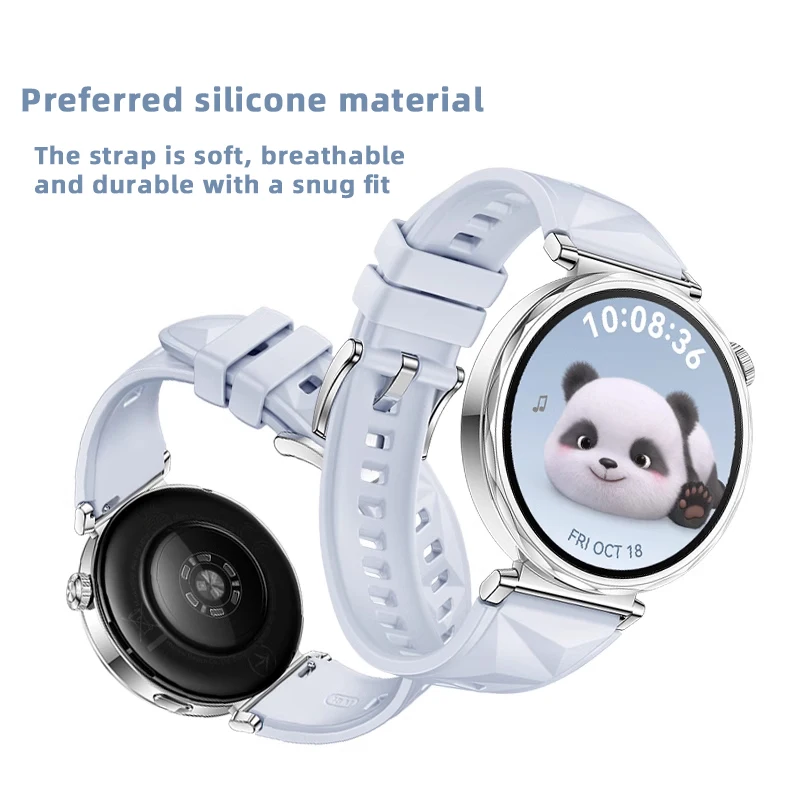 حزام سيليكون 18 ملم لساعة هواوي GT5 41 ملم سوار بديل رياضي لساعة هواوي GT5pro 42 ملم سوار معصم قابل للتنفس