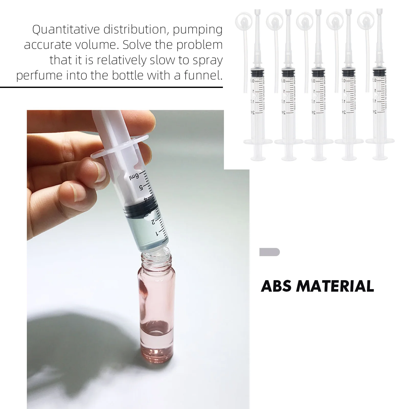 

1 set 1 Set 100Ml Perfume Dispenser Tool Syringe Scale Liquid Measuring Filling Pump Head Transferring Lab Diy Accessories