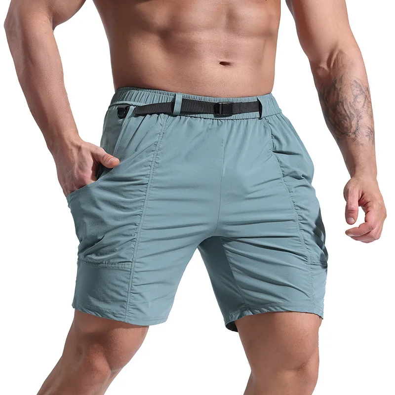 Men's Athletic Shorts Loose Men's Clothing Casual Cropped Pants Multi-Pocket Cargo Shorts