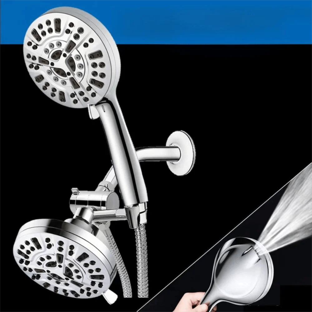 1set（3pcs） High Pressure Spray Handheld Shower Head Set Multiple Water Modes Sturdy Durable Material High Pressure Shower Head