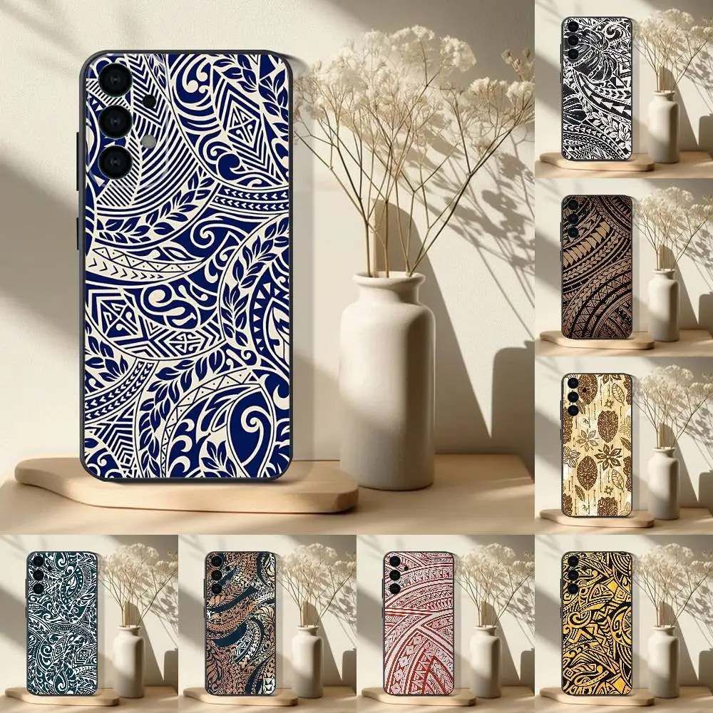 

Maori Tribal Polynesia art Case for Samsung Galaxy S21 S25 FE S24 S23 Ultra S20 S9 S22 Plus S10 TPU Cover