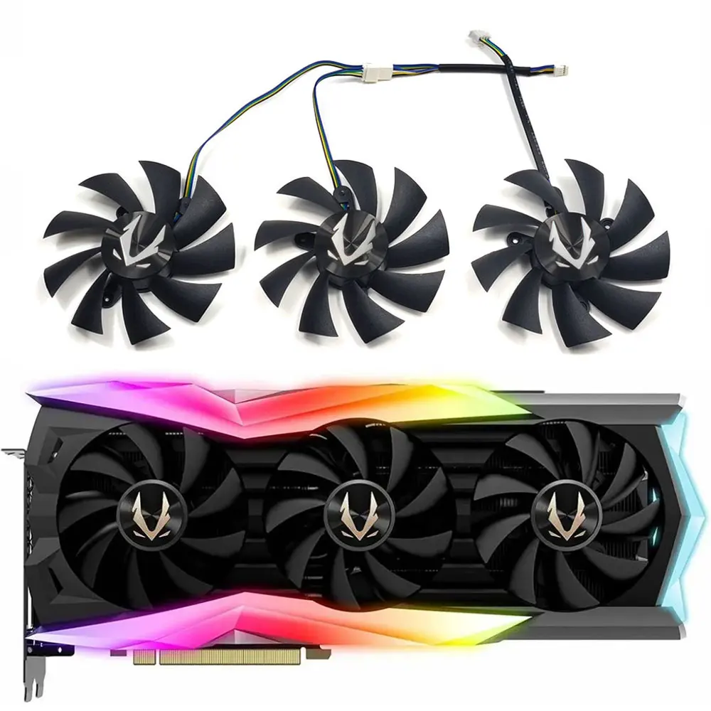 

NEW 87MM 4PIN RTX 2080 Ti AMP Extreme GPU Fan，For ZOTAC GAMING GeForce RTX 2080 Ti AMP Extreme Core Graphics card cooling fan