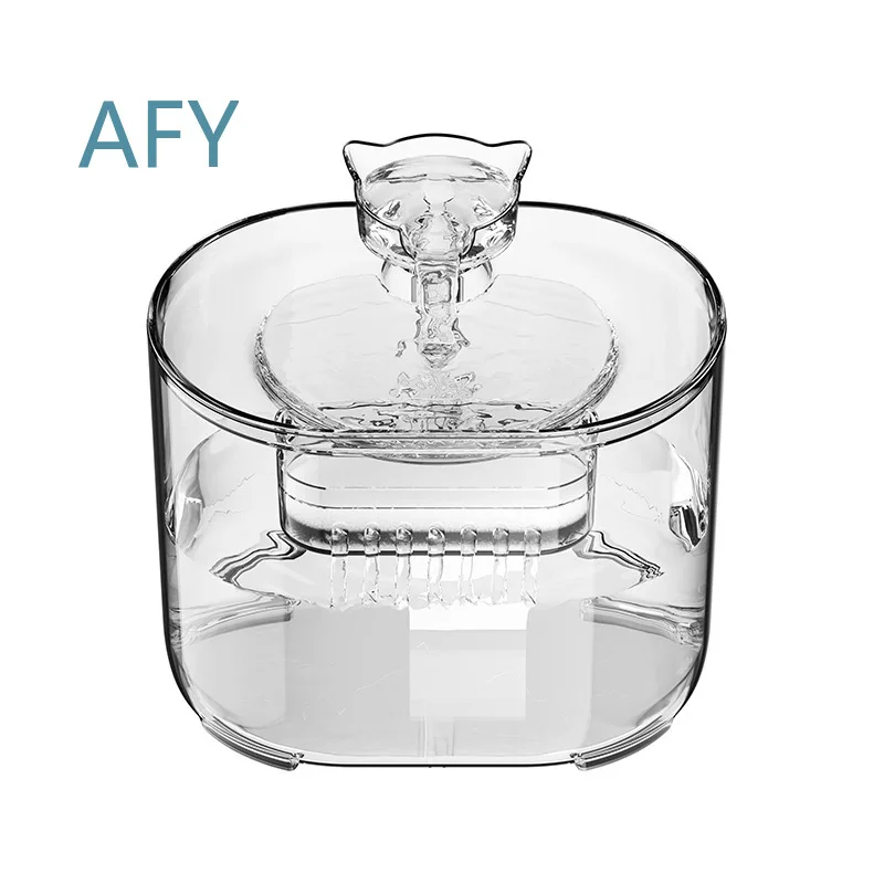 Portable Automatic Electric Cat Water Dispenser for Pets Stainless Steel Battery Powered Waterproof Pet Fountain for Cats