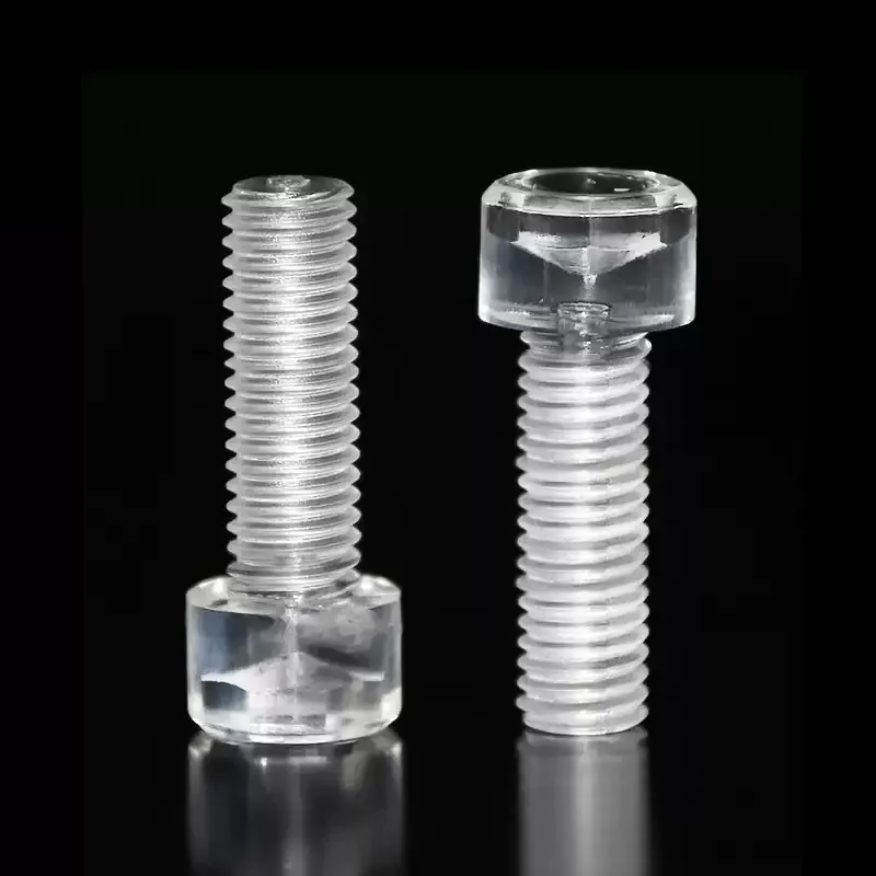 M3 M4 M5 M6 M8 M10 PC 투명 플라스틱 컵 소켓 헤드 육각 나사 원통형 알렌 키 헤드 절연 아크릴 볼트