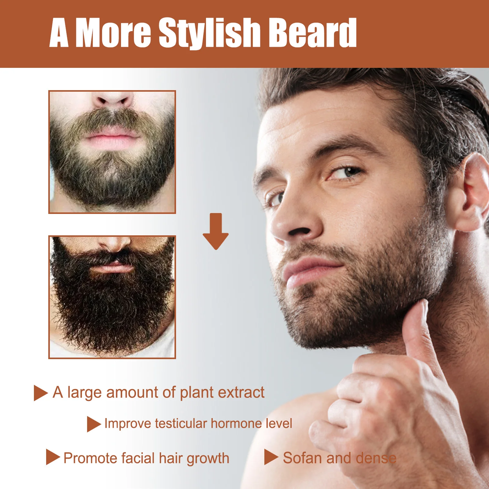 Natural Beard Growth Oil For Men Organic Softener Conditioner Moisturizer With Grapeseed Ginger Root Oil Grooming Care Treatment