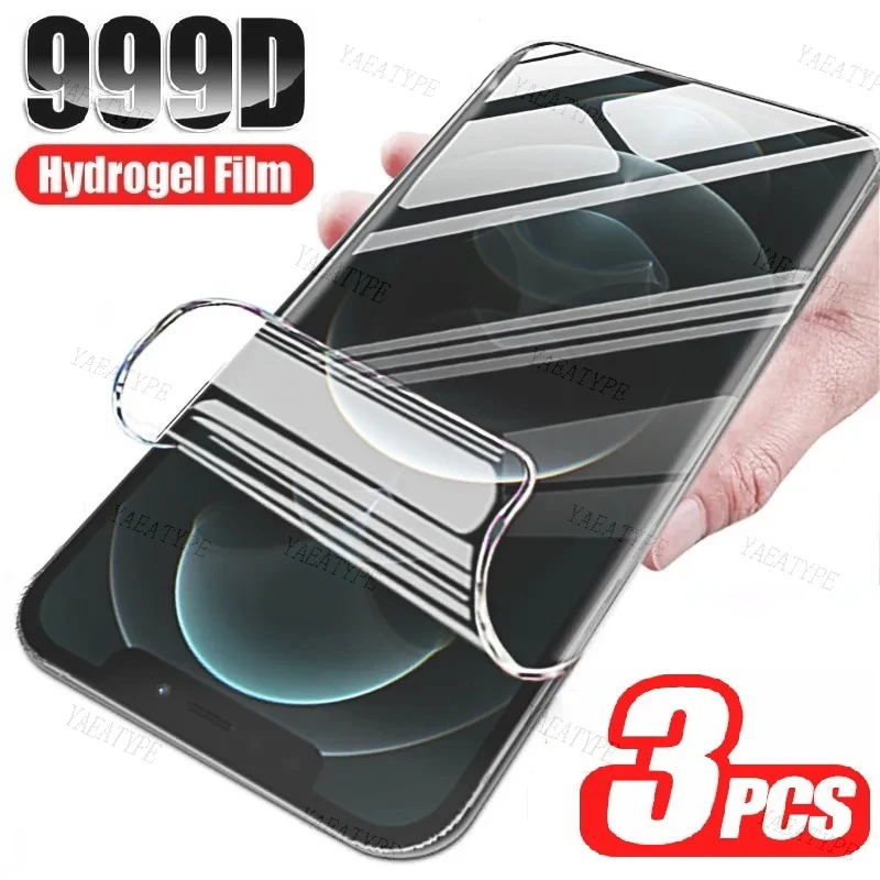 3PCS Hydrogel Film For Huawei Nova Y91 4G Screen Protectors For Huawei Enjoy 60X Nova Y91 Protective Film 6.95inches