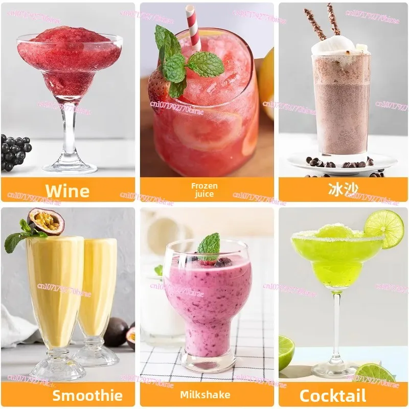 240W Snow Melt Machine 2.0L Snow Melt Machine Milkshake Touch Screen Countertop Smoothie Machine Ice Cream Machine Cold Drink 5