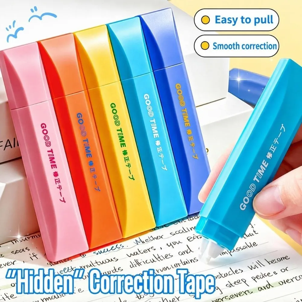 Pen Style Correction Tape Original Paper Color Smooth No-break Correction Roller White Correction Tape School Office Supplies