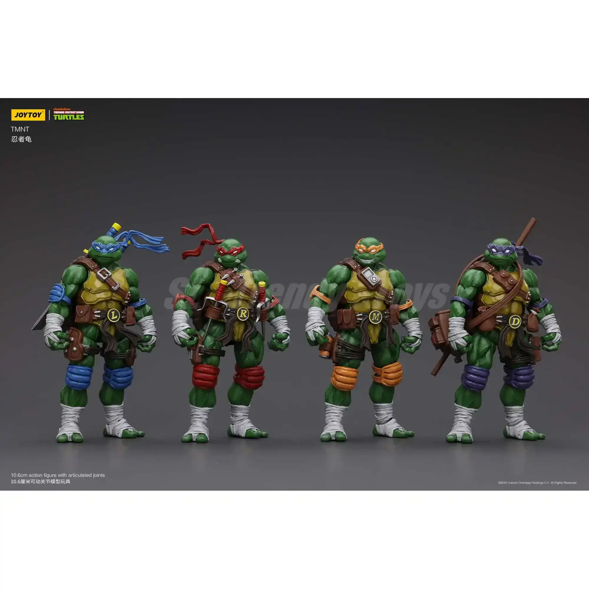【ในสต็อก】JOYTOY TMNT 1/18 ตัวเลขการกระทํา Michelangelo Donatello Leonardo Raphael Figuras ของสะสมรุ่นของเล่นคลาสสิก