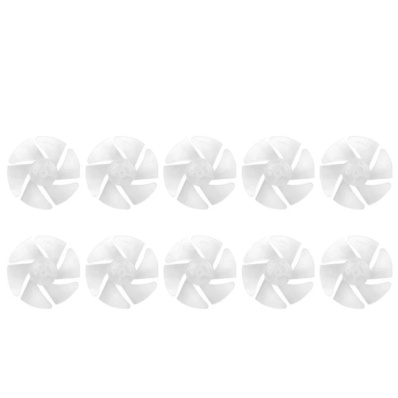 

10Pcs Mini Plastic Fan Blade Small Power Hair Dryer Fan Motor Accessories Household Fan Accessories