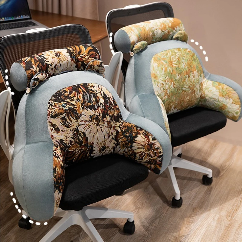 Sunflower Bedside Soft Cushion Sofa Pillow Seat Lumbar Support Pillow Large Backrest Reading Pillow for Bed Back Cushion Cojines