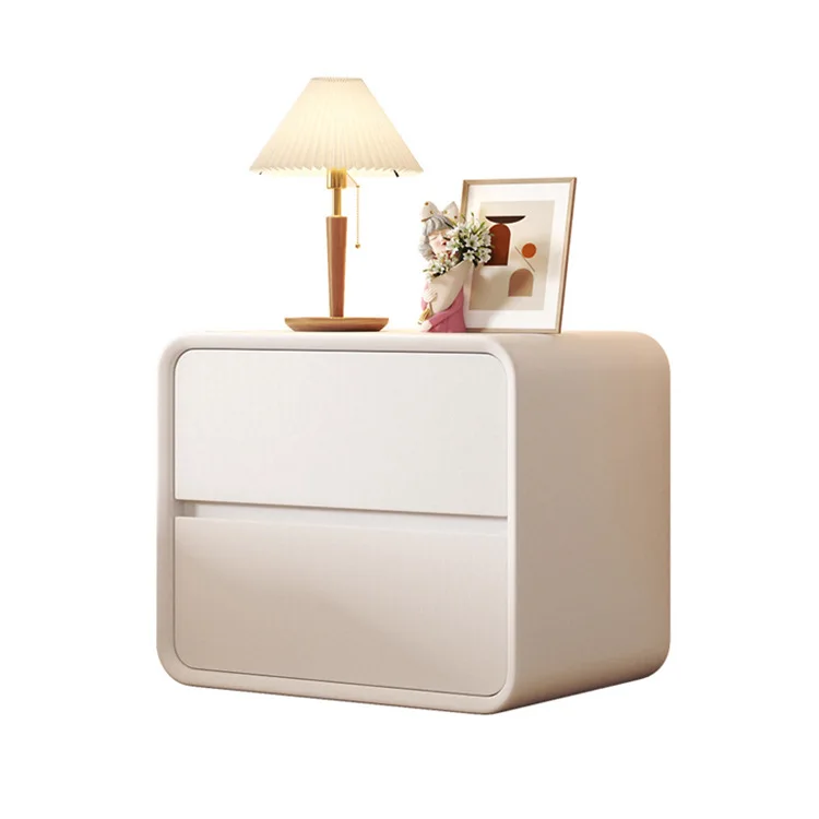 

Solid wood bedside table simple modern light luxury high-end bedroom small bedside table storage cabinet