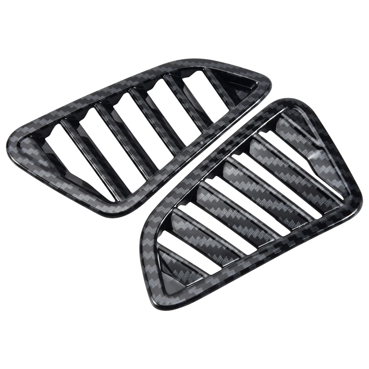 for Nissan Navara NP300 2016-2019 Car Carbon Air Conditioning Outlet Vent Frame Cover Trim Sticker