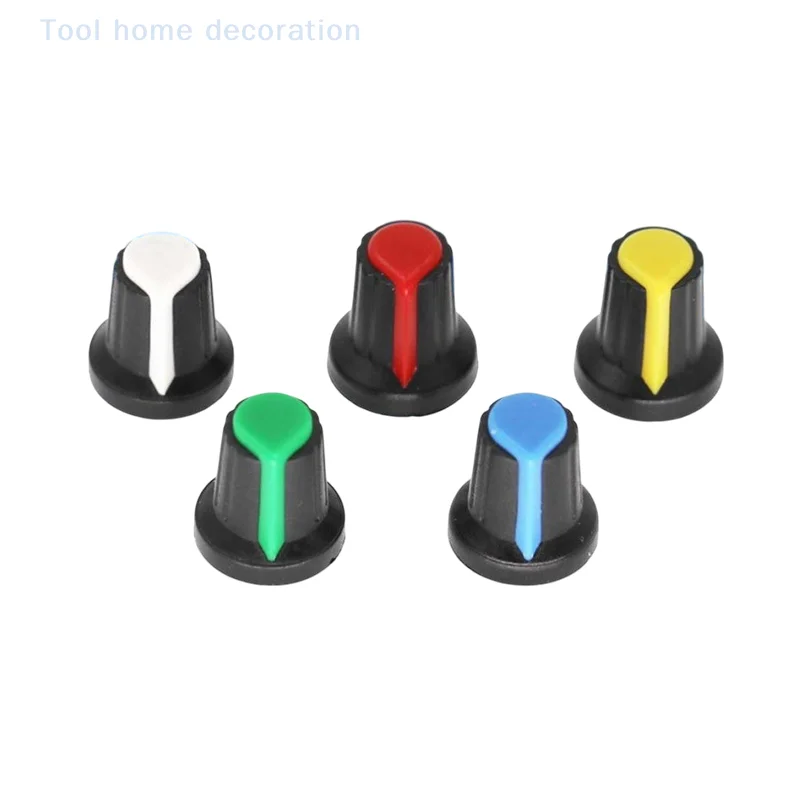 30 ชิ้น 6 สี AG2 Potentiometer ลูกบิดสวิตช์เข้ารหัสหมวก 15X17 มิลลิเมตร WH148 Potentiometer ลูกบิดพลาสติกหมวก