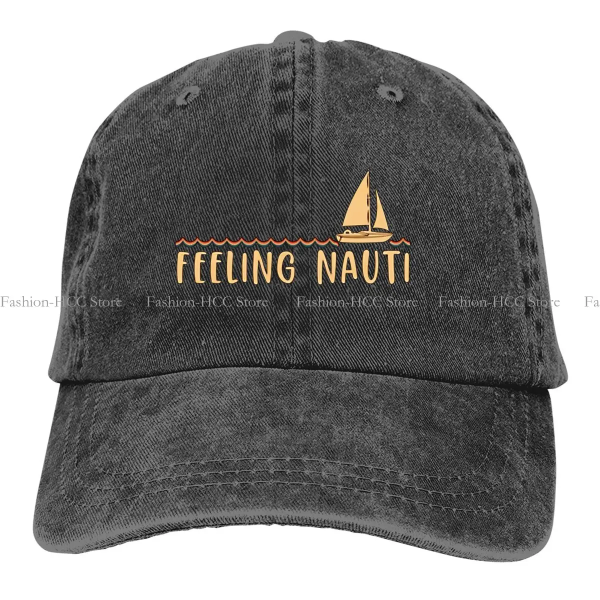 

Feeling Nauti Baseball Caps Peaked Cap Sailing Sun Shade Hats for Men Women