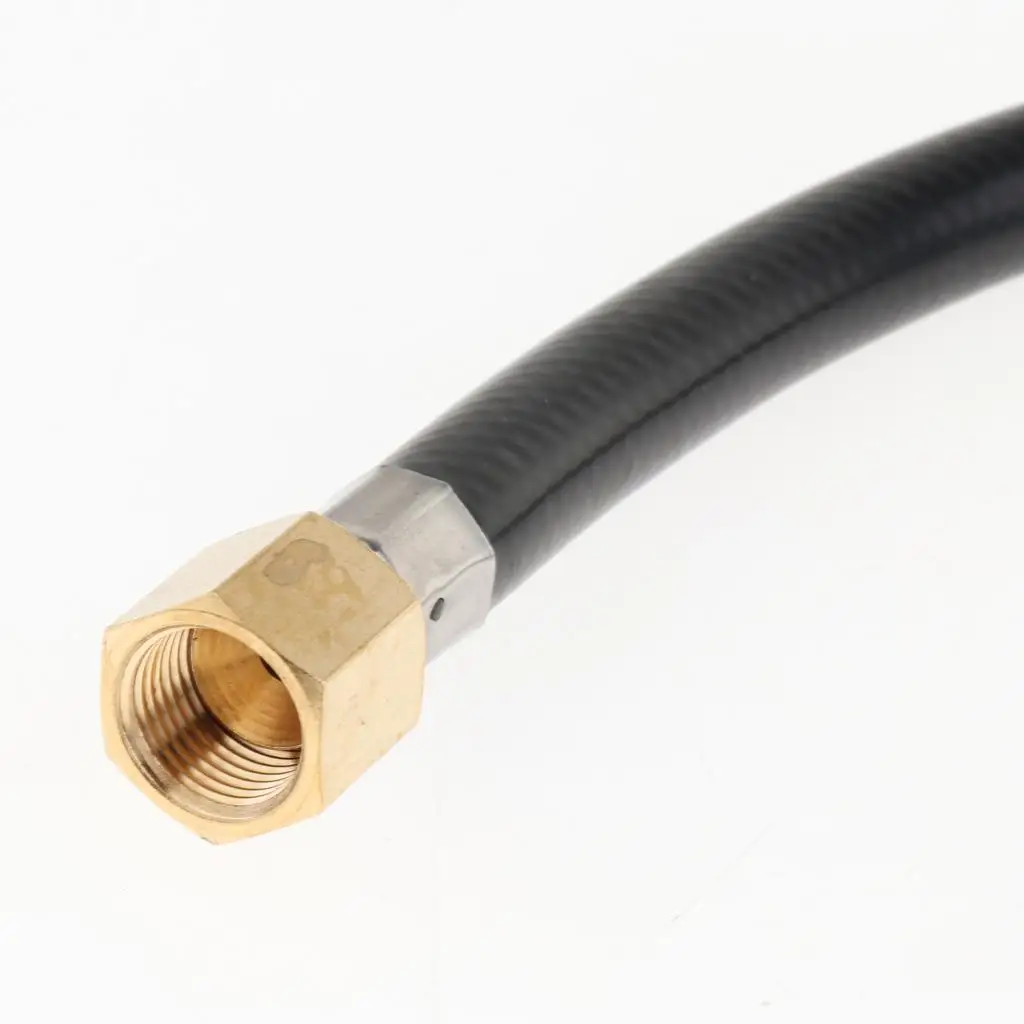 3/8 Inch Female Flare Propane Hose Assembly PVC Adapter Tube for RV Grill Heater Fire Table Outdoor