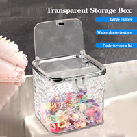 Hair Accessories Organizer INS Acrylic Storage Box with Lids Waterproof Durable Desktop Organizer Used for Organizing Storage