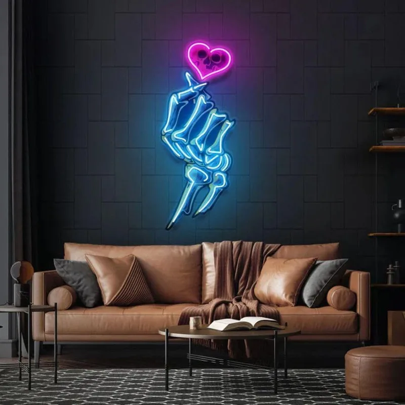 skull-love-blue-pink-led-neon-signwall-mounted-ambient-lightavant-garde-decorative-light-suitable-for-living-room-christmas