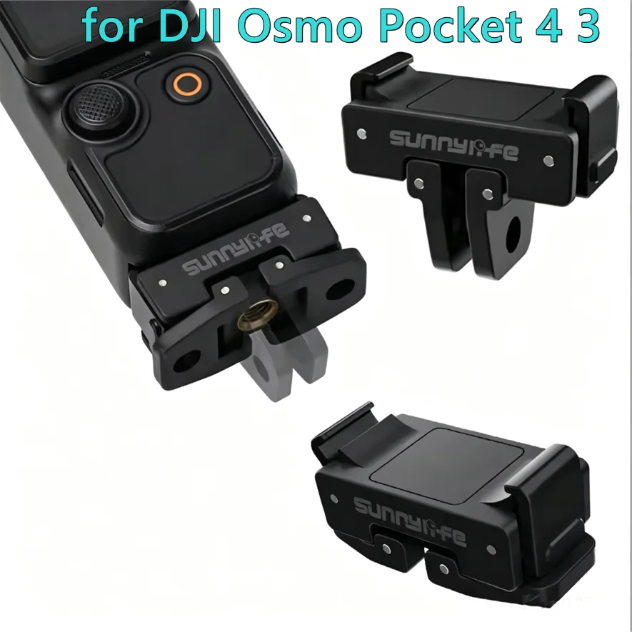 

Quick Release Mount Adapter For DJI OSMO Pocket 4/Pocket 3 Camera Foldable Extension Bracket Tripod Adapter with 1/4" Screw Hole