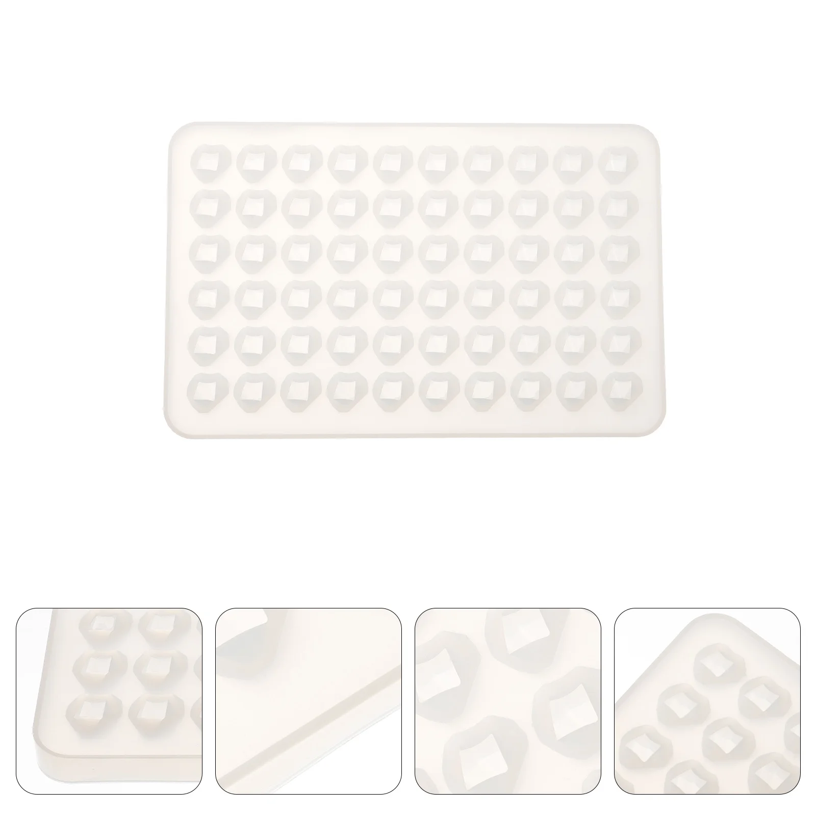 

3D Diamond Gemstones Ice Cube Mold Epoxy Resin Diy Jewelry Crafts Simulation Crystal Silicone Mold Reusable Stone Tool