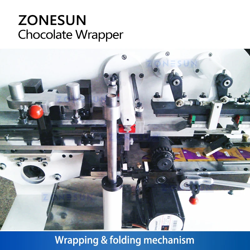 ZONESUN ZS-HFW1 Automatic Chocolate Bar Wrapping Machine Candy Bar Packaging Horizontal Flow Wrapper