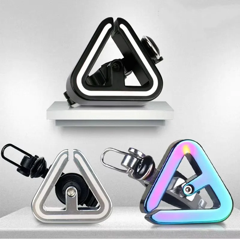 

Triangle Classic Bike Bell- Aluminum Alloy Bicycle Bell for Road Bike Mountain Bike, Fits 19.2-31.8mm (0.75"-1.25") Handlebar