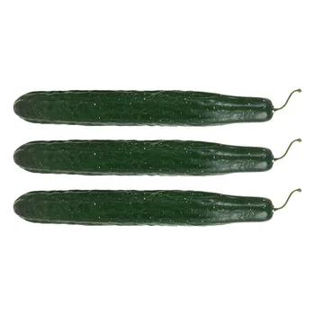 사실적인 오이 사진 소품, 시뮬레이션 야채 장식, 실물 같은 작은 모델 카펫, 3 개 