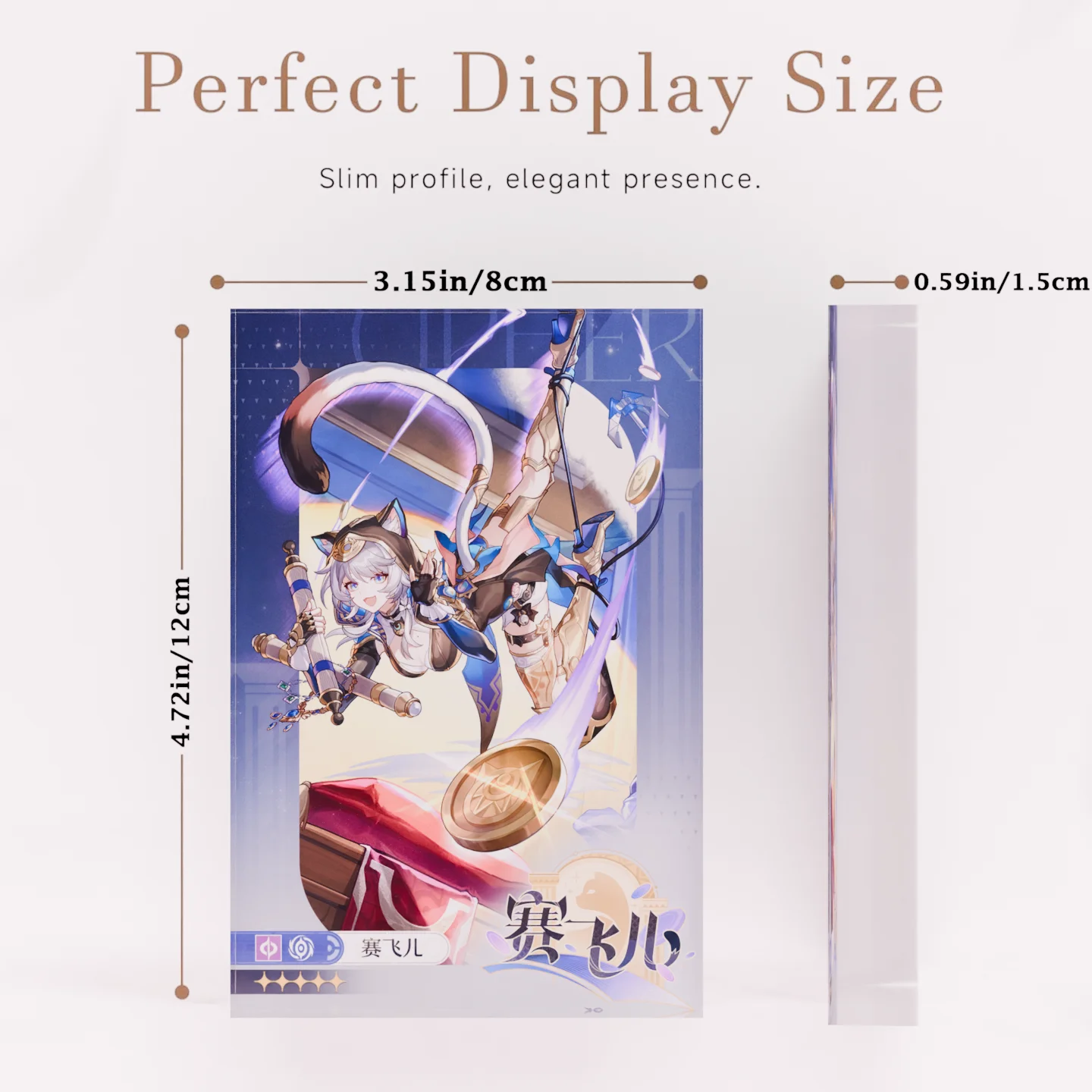 Honkai Star Rail HSR Cipher Waifu Clear Acrylic Block Anime Goods Desktop Ornament Anime Desk Decor Collection Gift