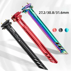 HONSUN-Shock-Resistant Alloy Bicycle Seatpost, Mountain and Road Bike, Bicycle Seat Post, 018, 27.2, 30.8, 31.6x380mm