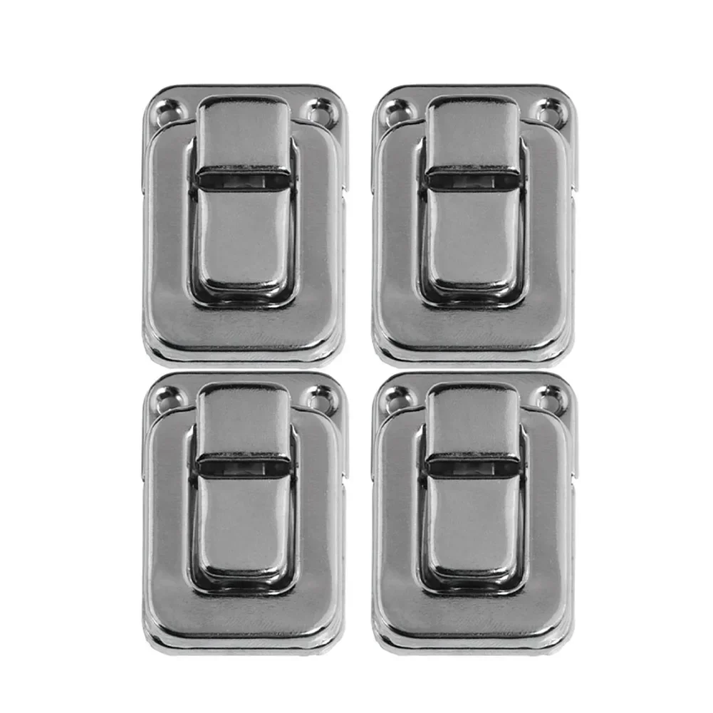 Durable Latches Hasp Lock 4pcs Antique Cabinet Case Decorative For Jewelry Boxes Hardware Home Security Suitcase