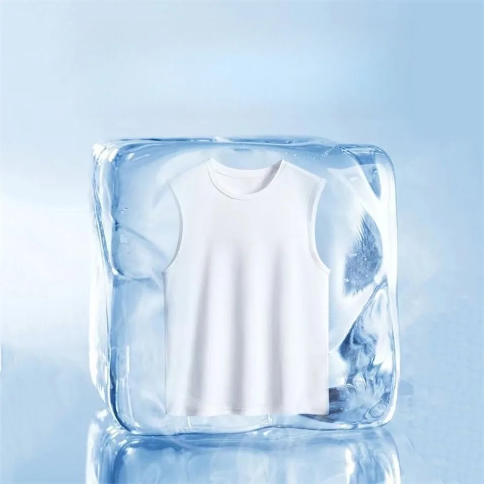 Transparent Fitness Sleeveless Top, Men's Mesh Muscle Vest, Men's Mesh Sports Vest, Sportswear, image 5