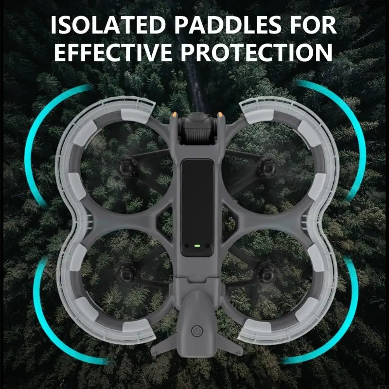 Protector hélice seguro HX5C con efecto iluminado para evitar colisiones Avata2