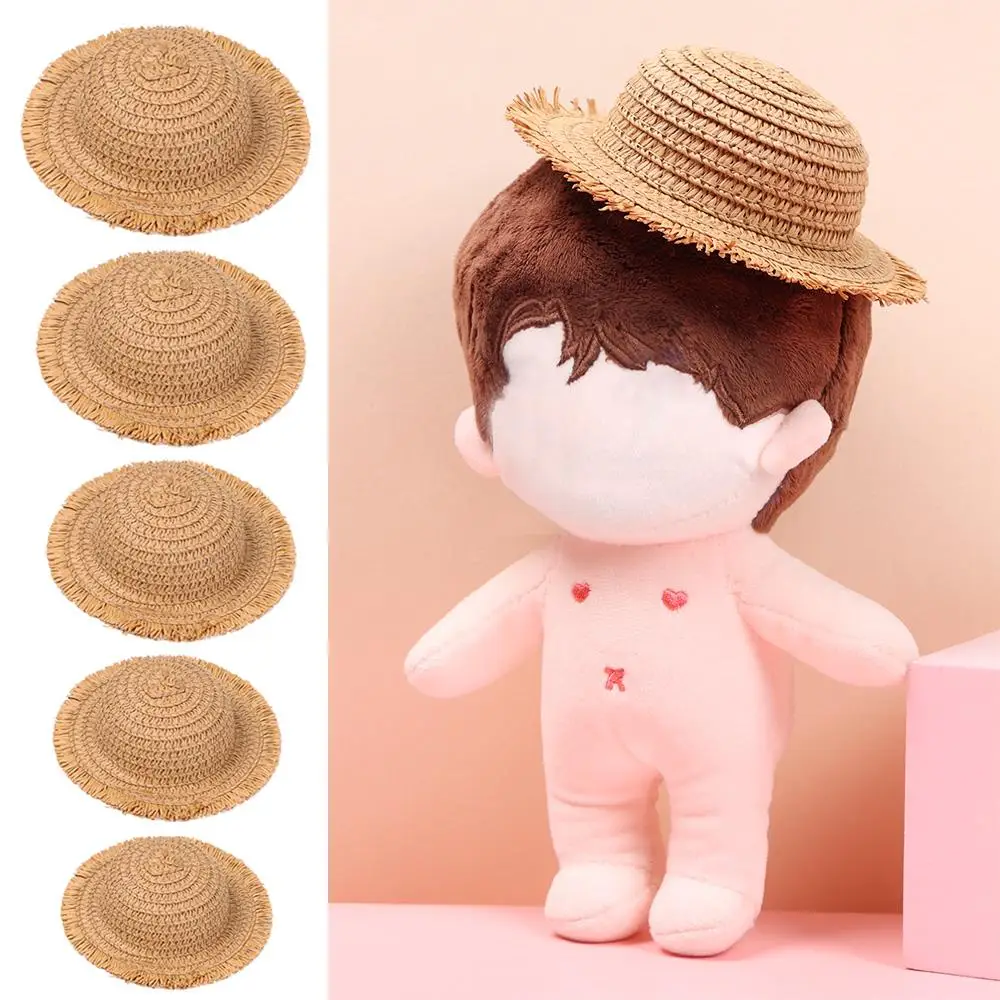 5 Sizes for 1/81/61/41/3 Doll Mini Doll House Ornament Doll Hat Accessories Hand Weaved Hats Straw Hat