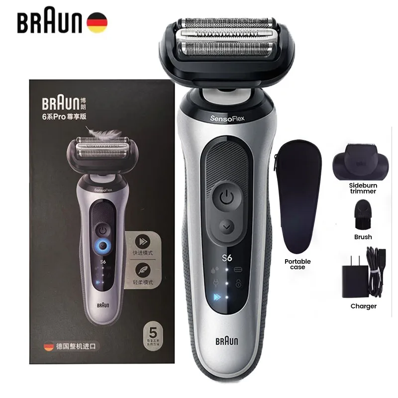 

Origina Braun series 6 Pro 62-S1200s электробритва для мужчин бритва профессиональный триммер для бороды бритье машина для бритья бороды