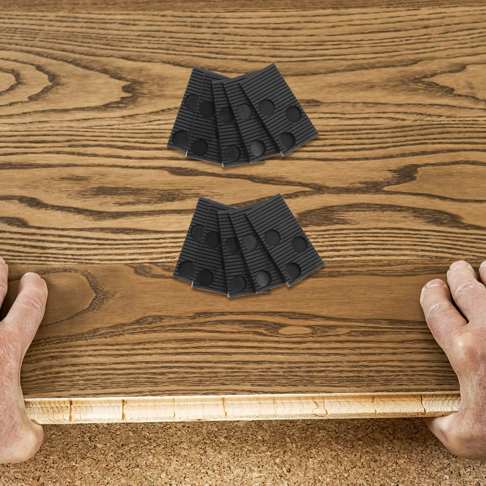 Kit de Herramientas para Instalación de Pisos de Madera, Barra de Tracción, Espaciadores de Piso, Bloque de Golpeo, Accesorios para Pisos Laminados y de Vinilo