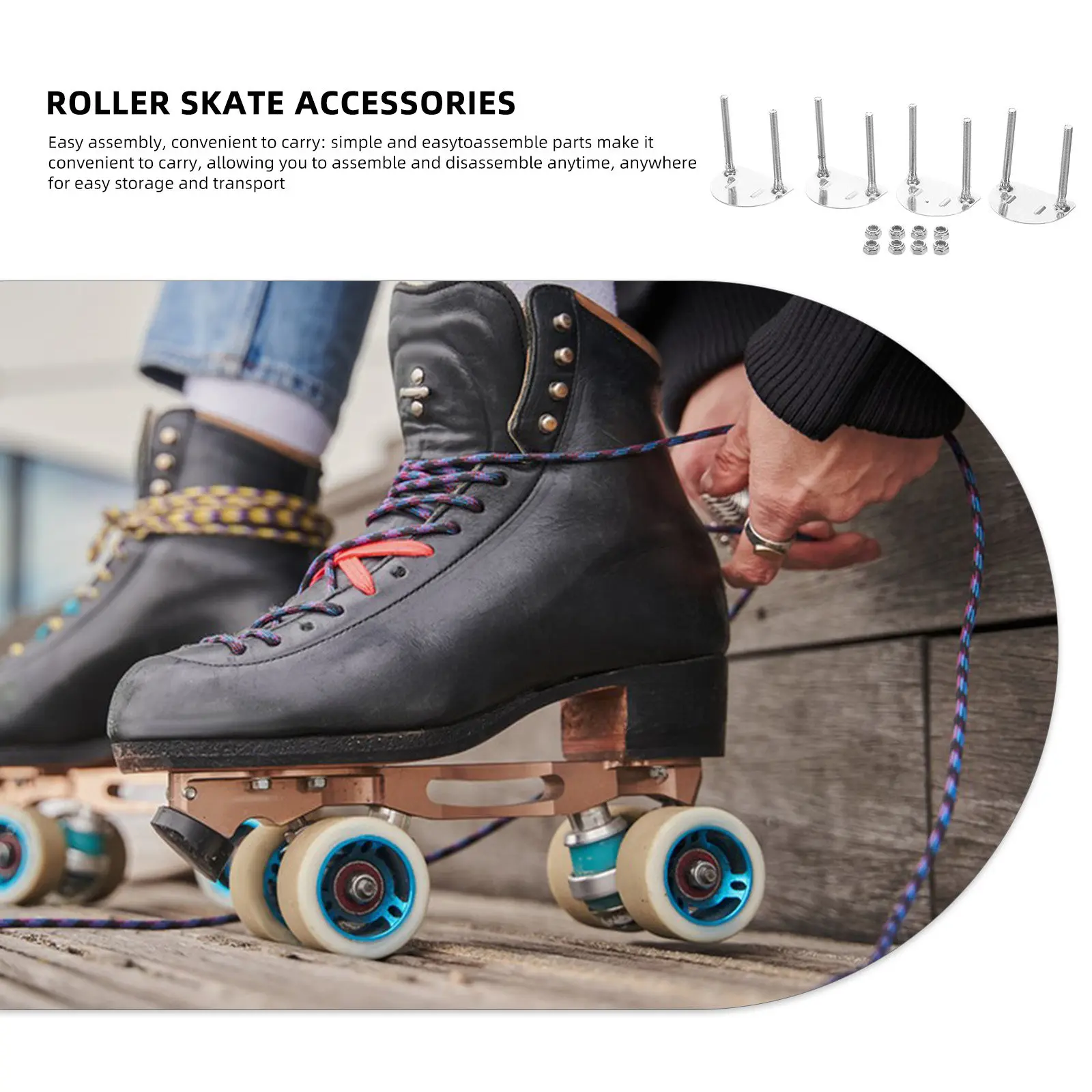 4Pcs Skate Base Hardware Double Row Roller Skate Bracket Plate Four Wheel Roller Skates Installation Repair Parts for Smooth