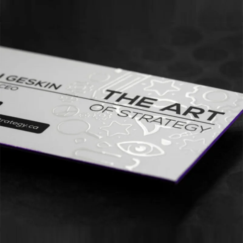 

20 0.Zhang.Custom.premium custom CMYK printing soft laminate business cards with spot effect