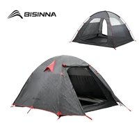 BISINNA Tienda de campaña ligera para 2-3 personas, tienda de campaña portátil impermeable para mochilero para senderismo al aire libre, tiendas para las cuatro estaciones