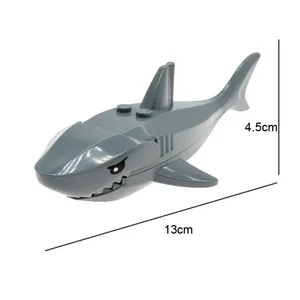 لبنات بناء عالم البحر للأطفال ، Mosasaurus plesiosaurus ، نموذج سمك القرش ، تنوير شخصية العمل ، ألعاب الطوب أعلى 8 مبيعات لدمى Jaspion - رقم 3