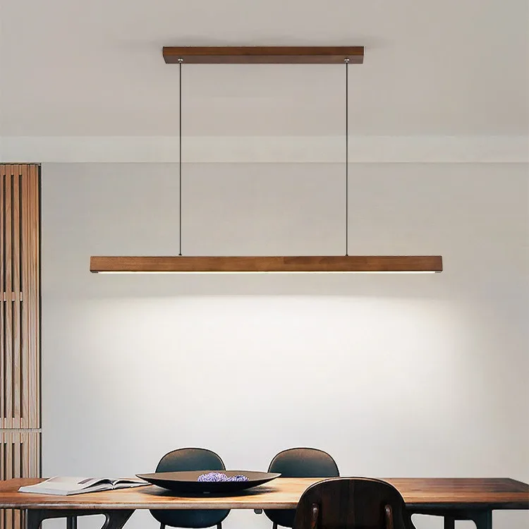 

Modern LED Pendant Light made of real North American walnut wood or Nordic white wax wood for dinning kitchen living room office