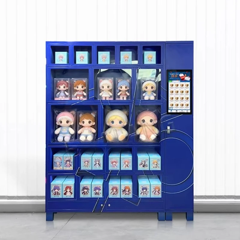 FOODLINE Customized Commercial 19 Cells Visual Product Smart Metal Vending Machine Coin Cash Card Payment Locker Vending Machine