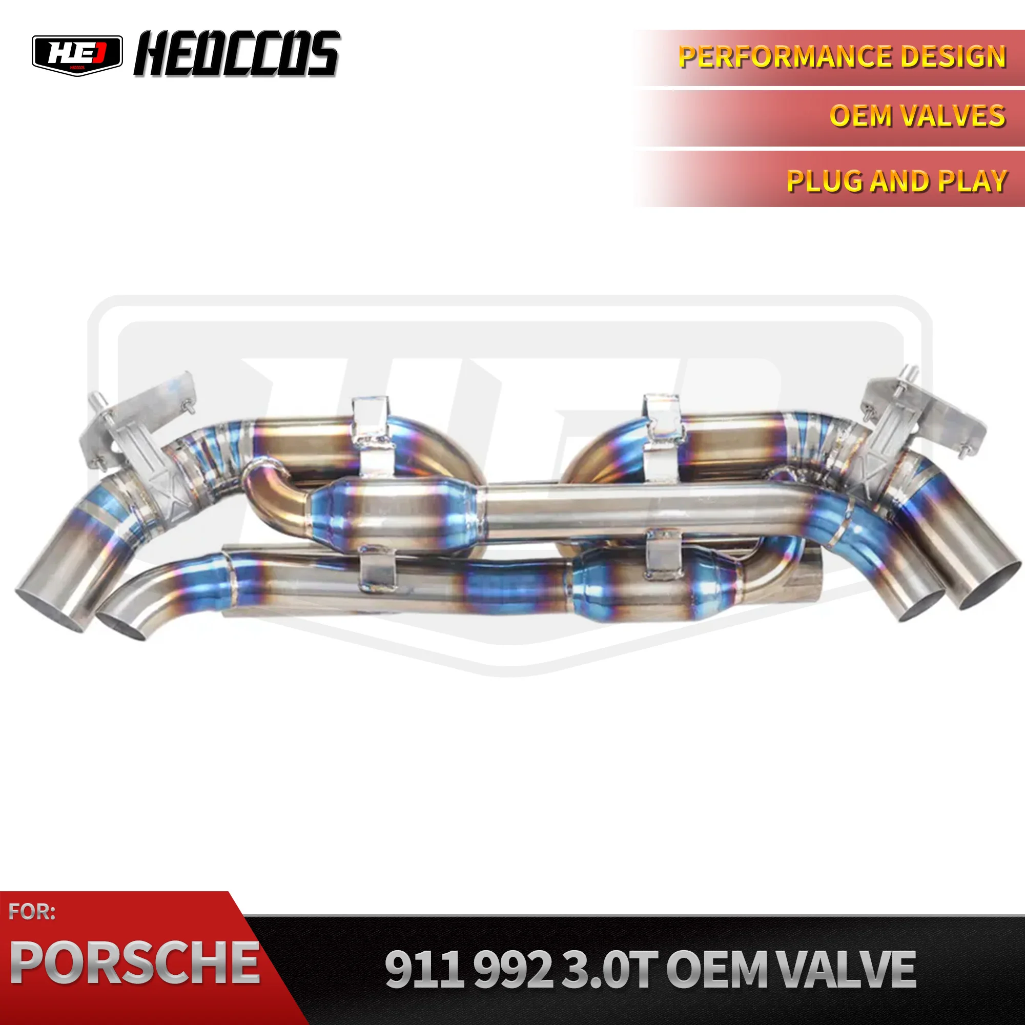 

HEO Catback Exhaust Racing Titanium Escape Exhaust Pipe Muffler Valve System for Porsche 911 992 3.0T 3.8T