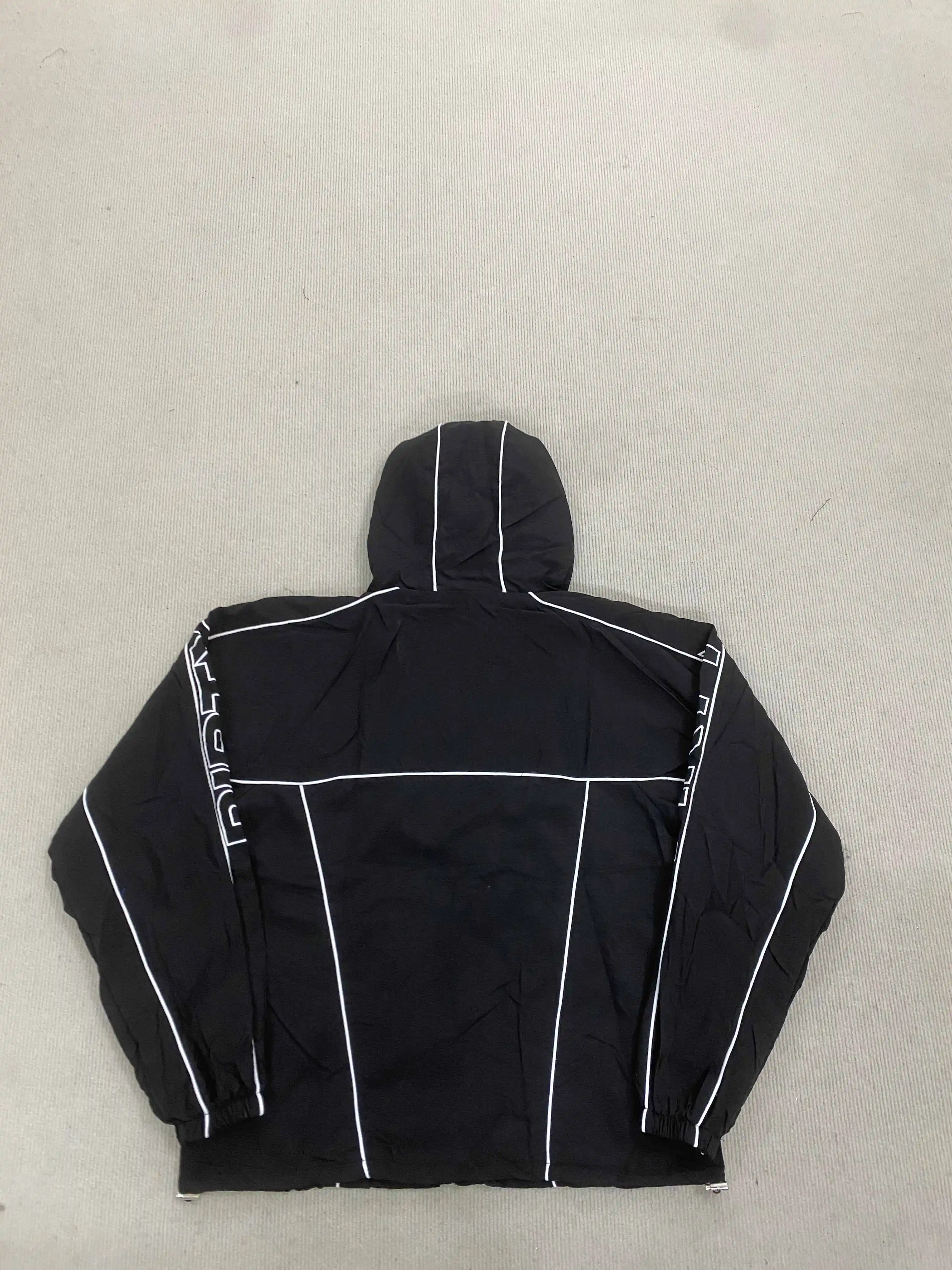 سترة بقلنسوة مستوحاة من هاراجوكو على الطراز القوطي الأمريكي القديم مع سحاب علامة سحب - خريف/شتاء وصول جديد طراز Y2K للرجال والنساء