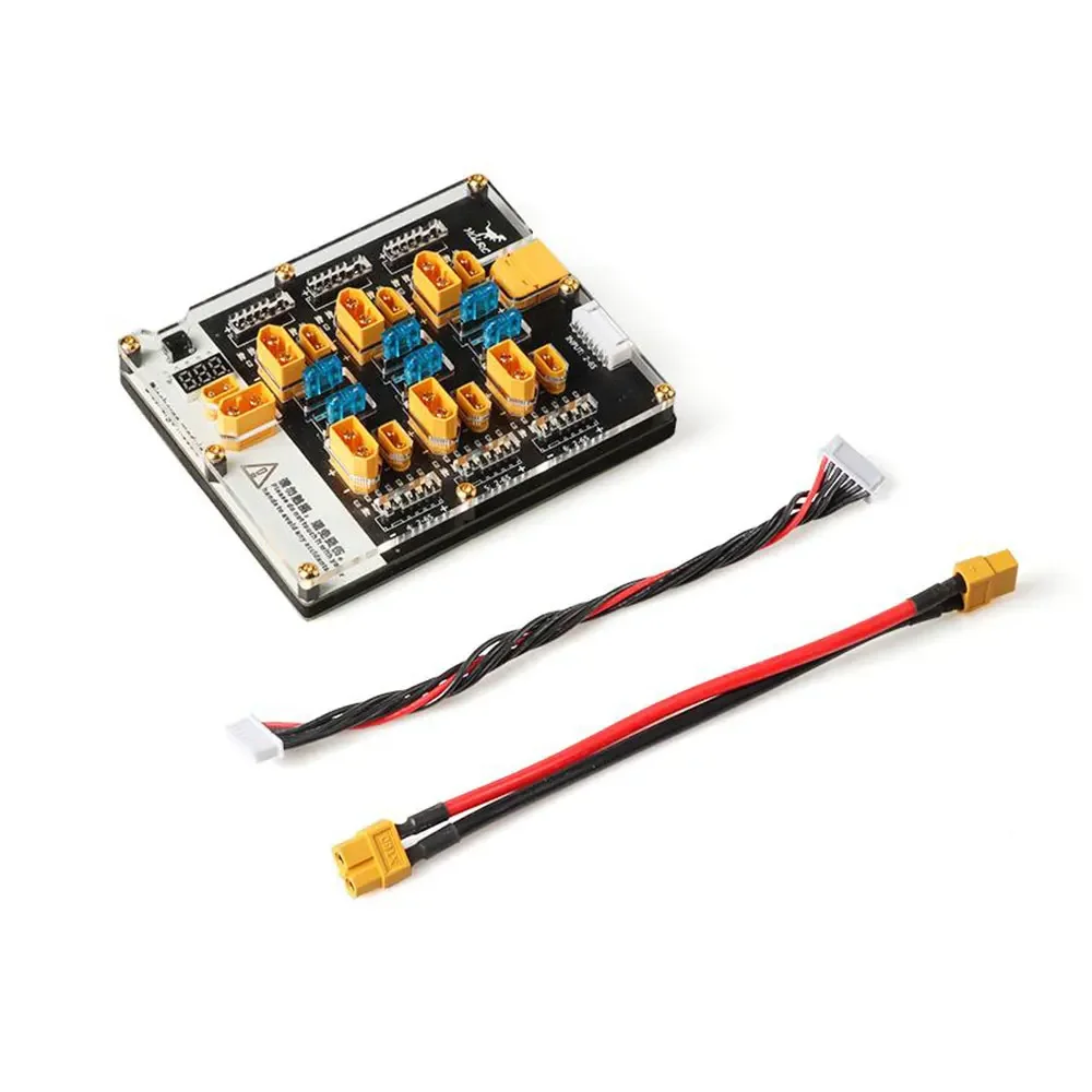 HGLRC Thor Pro 6 Port LIPO Balance Charger Board 40A XT60 XT30 Plug 2-6S LIPO Discharger for IMAX B6 ISDT Q6 Nano HOTA D6 Pro P6