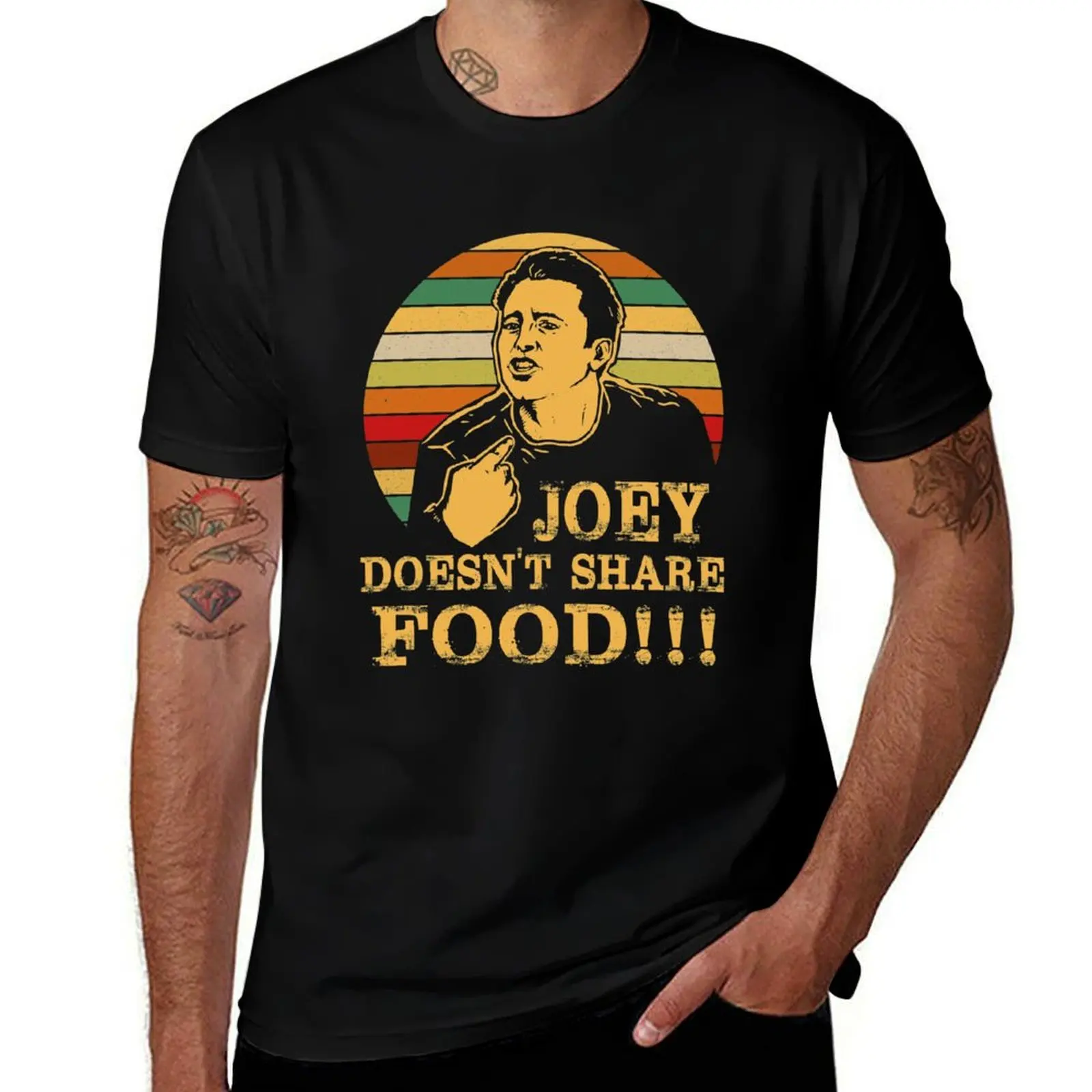 Funny Joey Doesn't Share Food T-Shirt Comfortable Daily Wear Tee T-Shirt