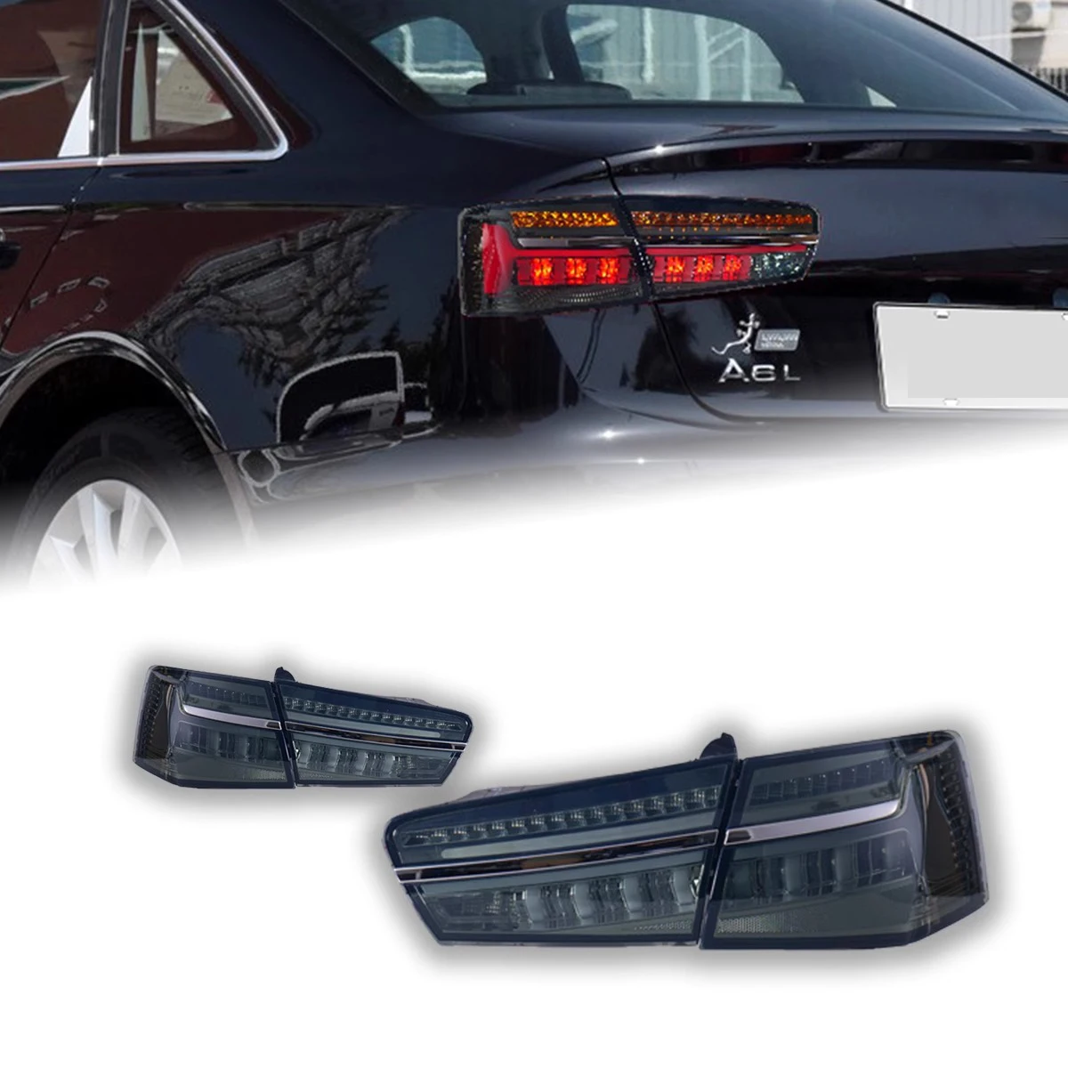 

For Audi A6 A6L 2012-2015 LED Taillight Assemblies C7 Modified 18 Audi C7PA Rear Tail Light Flow Steering Turn Brakes Car Lamp