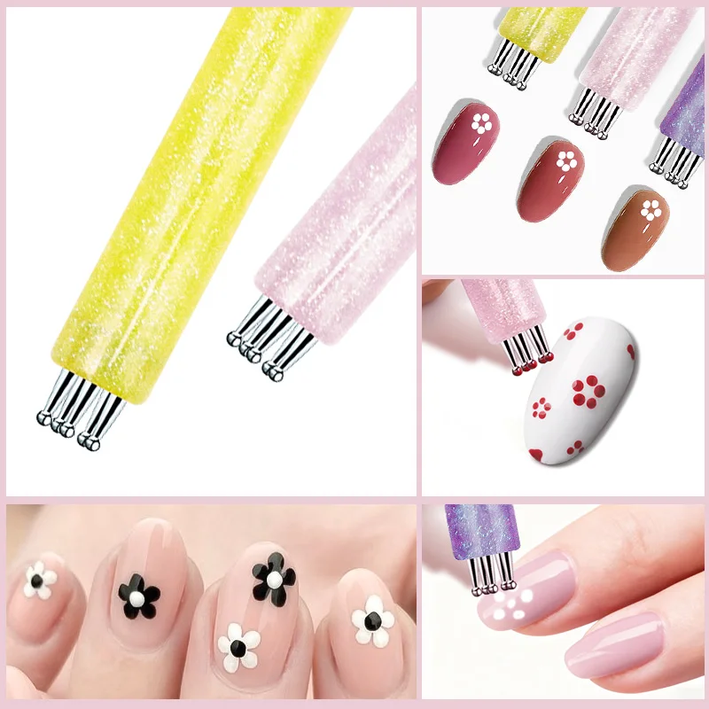 1 قطعة مسمار الفن تصميم تلميح اللوحة رسم نحت التنقيط القلم فلاتفان بطانة الاكريليك هلام UV البولندية أدوات مانيكير #3