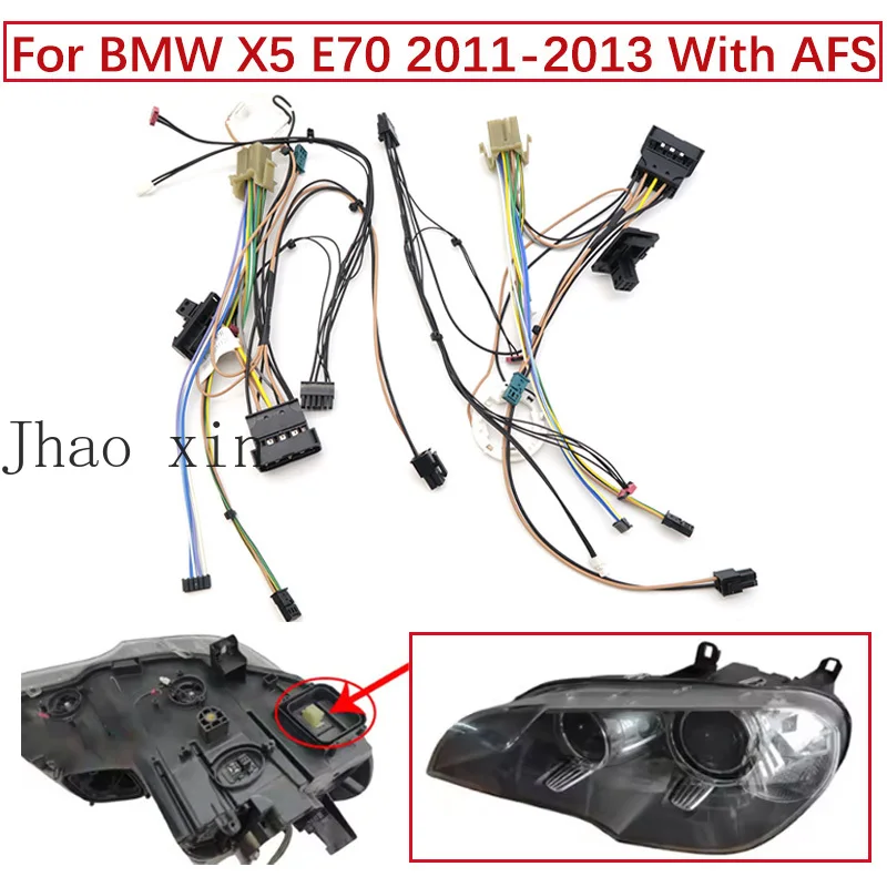 

Car Headlight Wiring Harness Internal Harness Plug Circuit Assembly Connector Component Suitable For BMW X5 E70 11-2013 with AFS